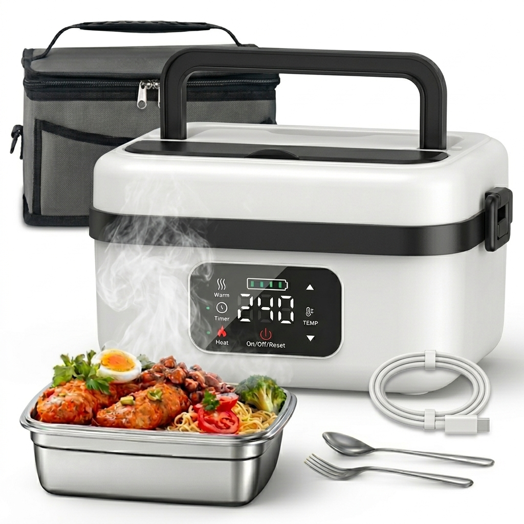 Cordless Heated Lunch Box with Bag & Accessories